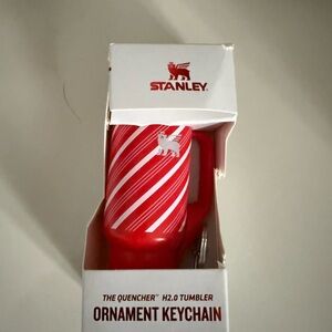 Stanley Festive Red and White Ornament Keychain